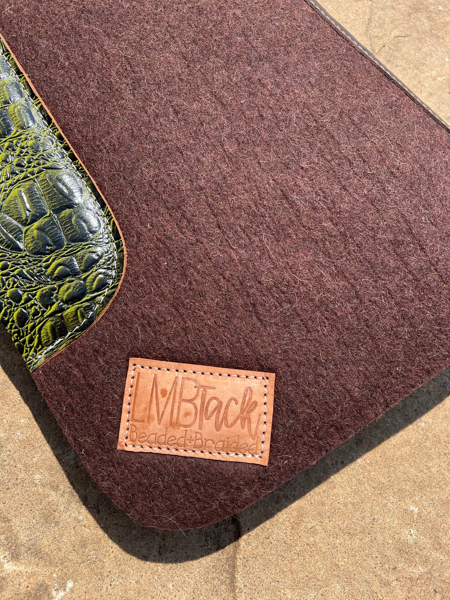 100% Premium Wool Saddle Pad In Color🌈