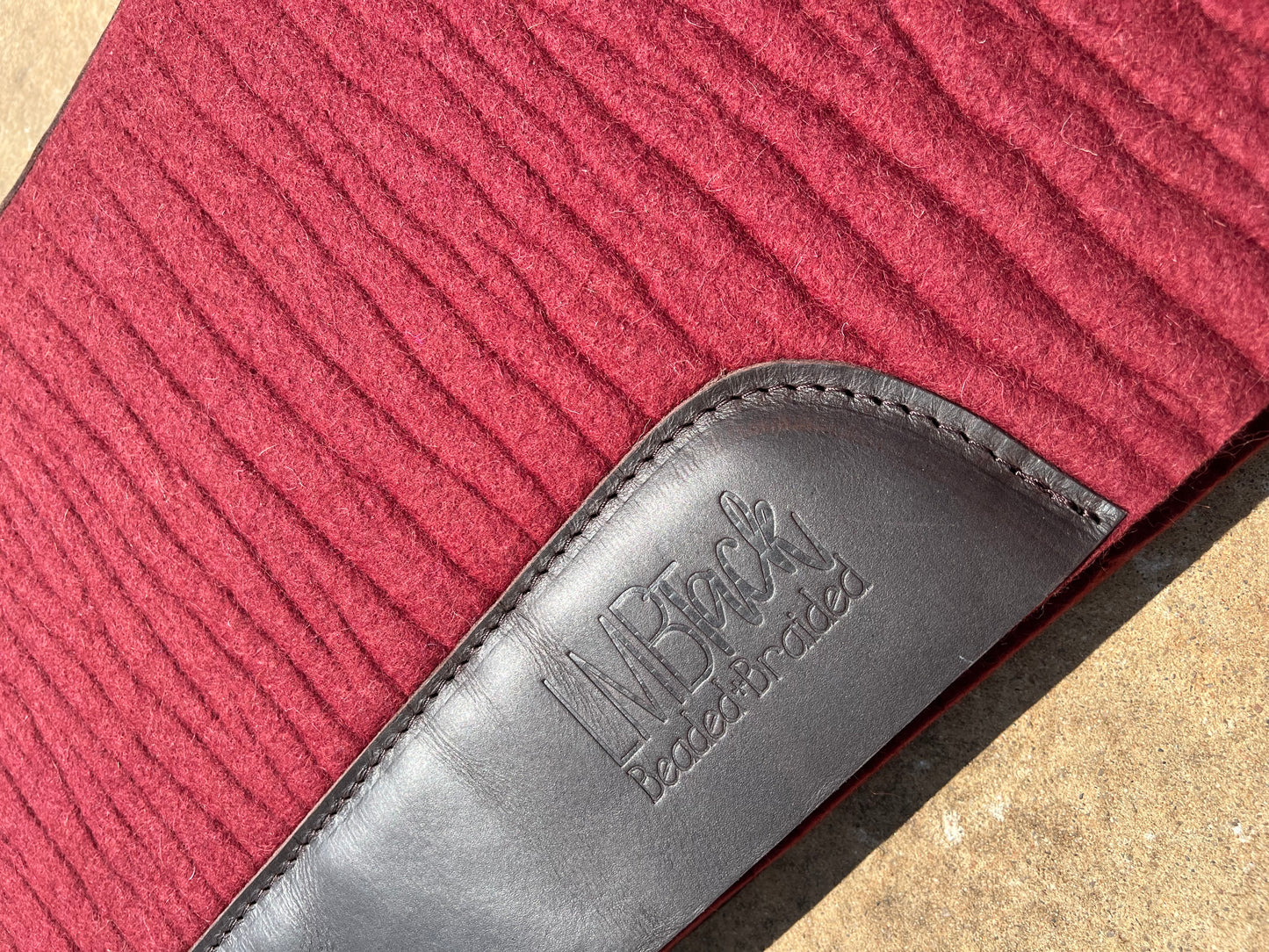 100% Premium Wool Saddle Pad In Color🌈