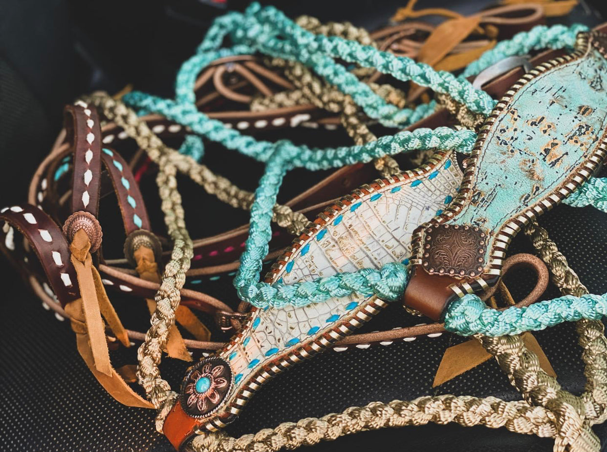 No-Nose | Bronc Muletape Halter + Lead